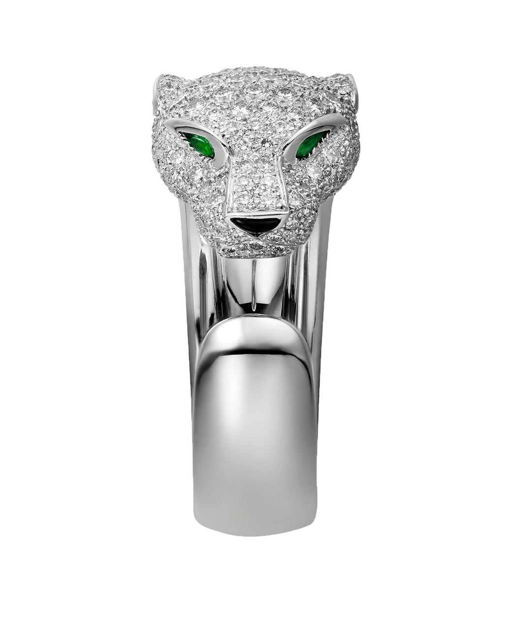 Cartier Metallic And Diamond Massai Panthère De Ring