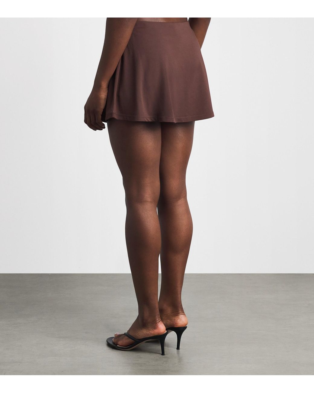 Skims Brown Smooth Layers Mini Skort