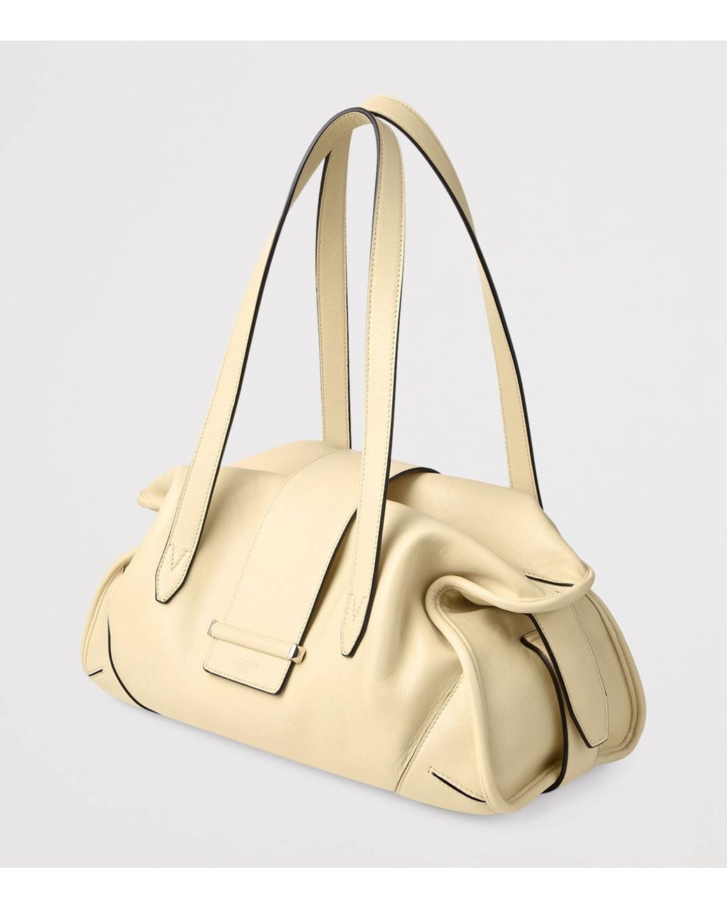 Jimmy Choo Natural Medium Leather Bar Holdall Bag