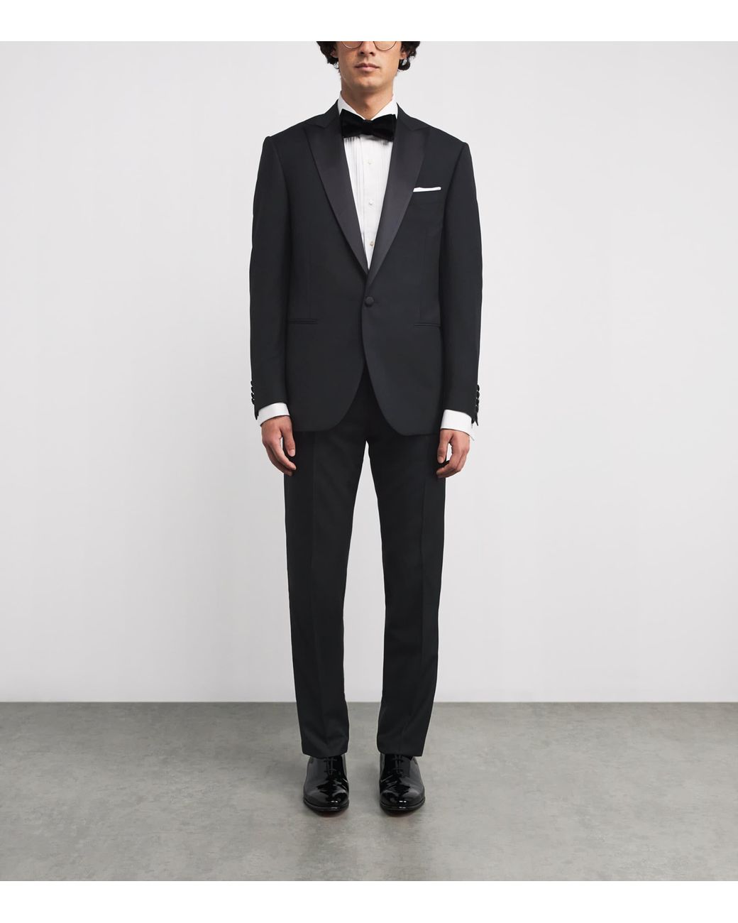 Corneliani Black Wool-Satin 2-Piece Tuxedo for men
