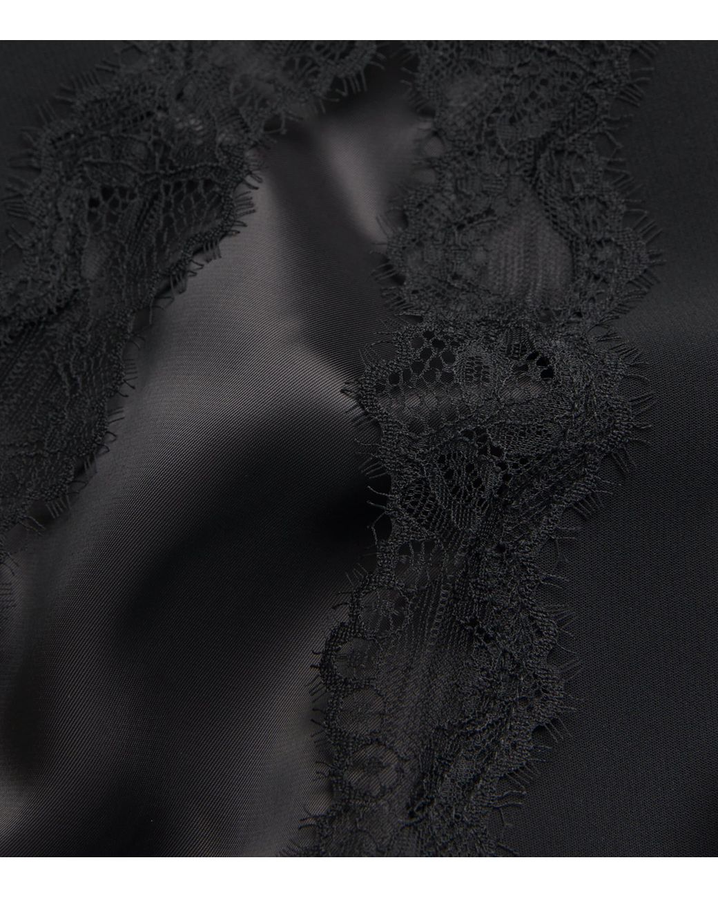 Claudie Pierlot Black Lace-Trim Mini Dress