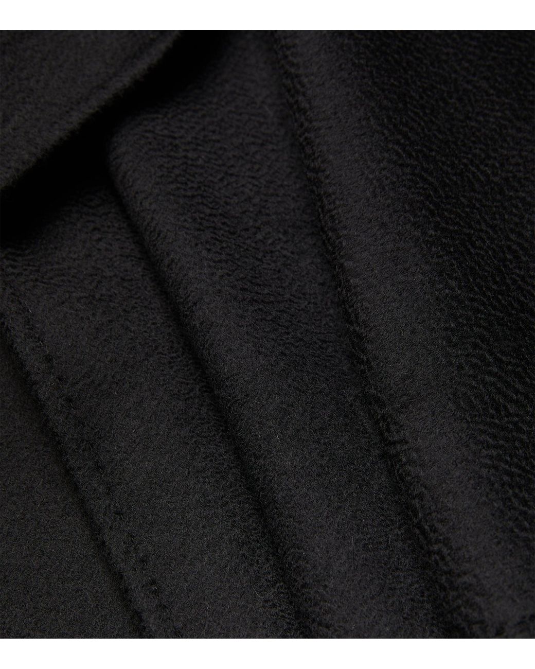 Max Mara Black Cashmere Ludmilla Wrap Coat