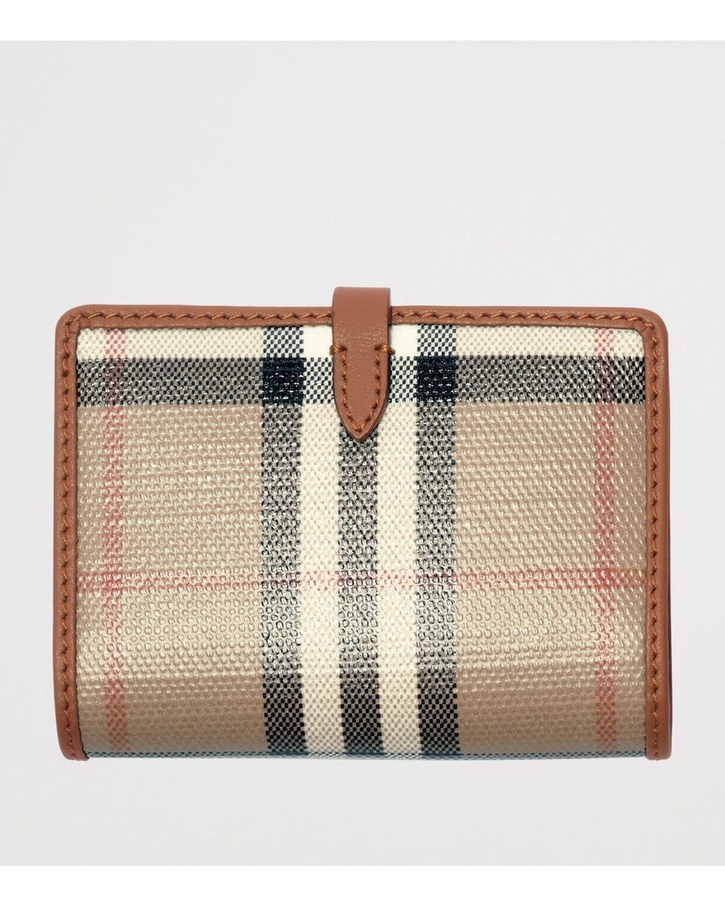 Burberry Natural Check Folded Card Case