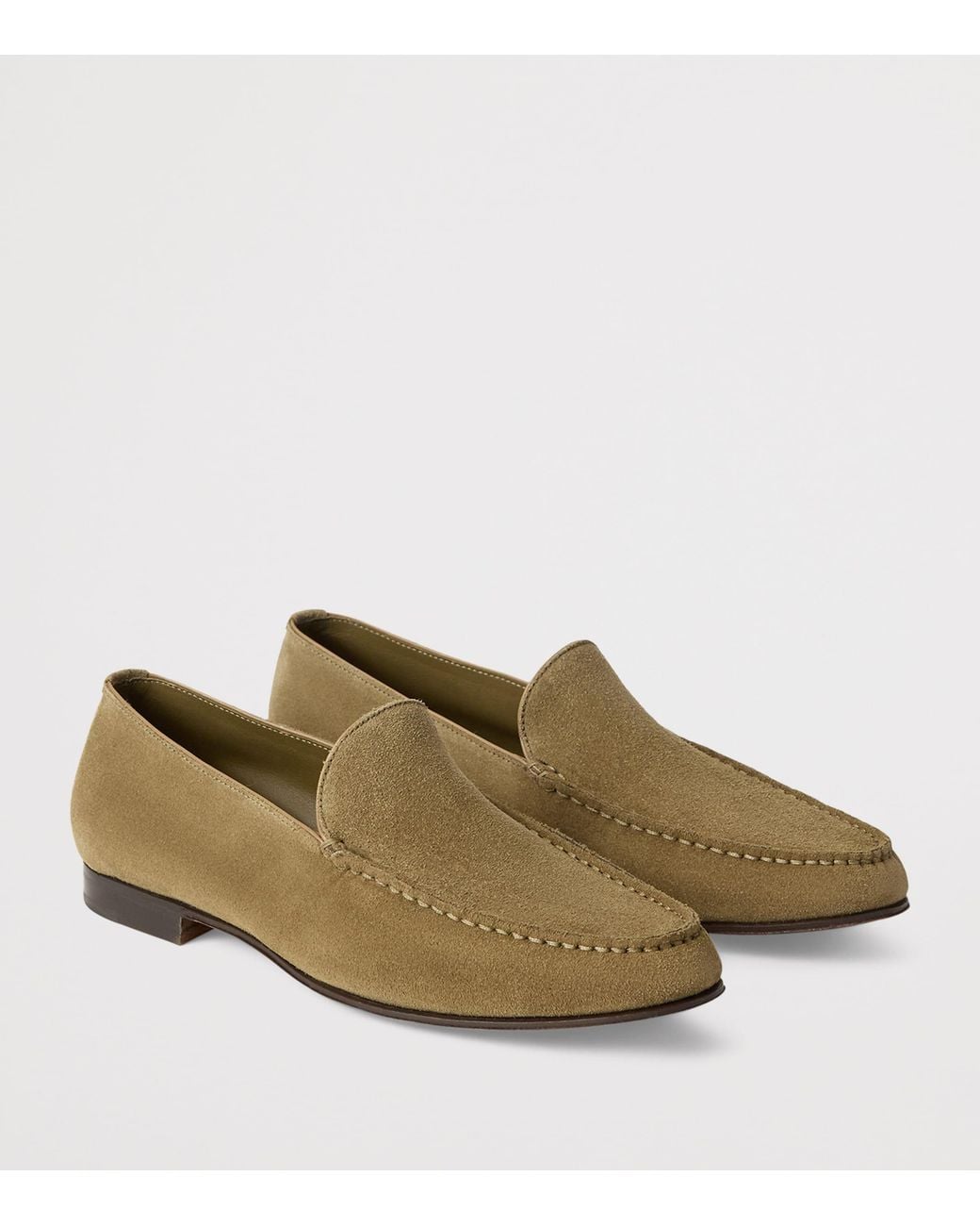 Ralph Lauren Natural Suede Darcey Loafers