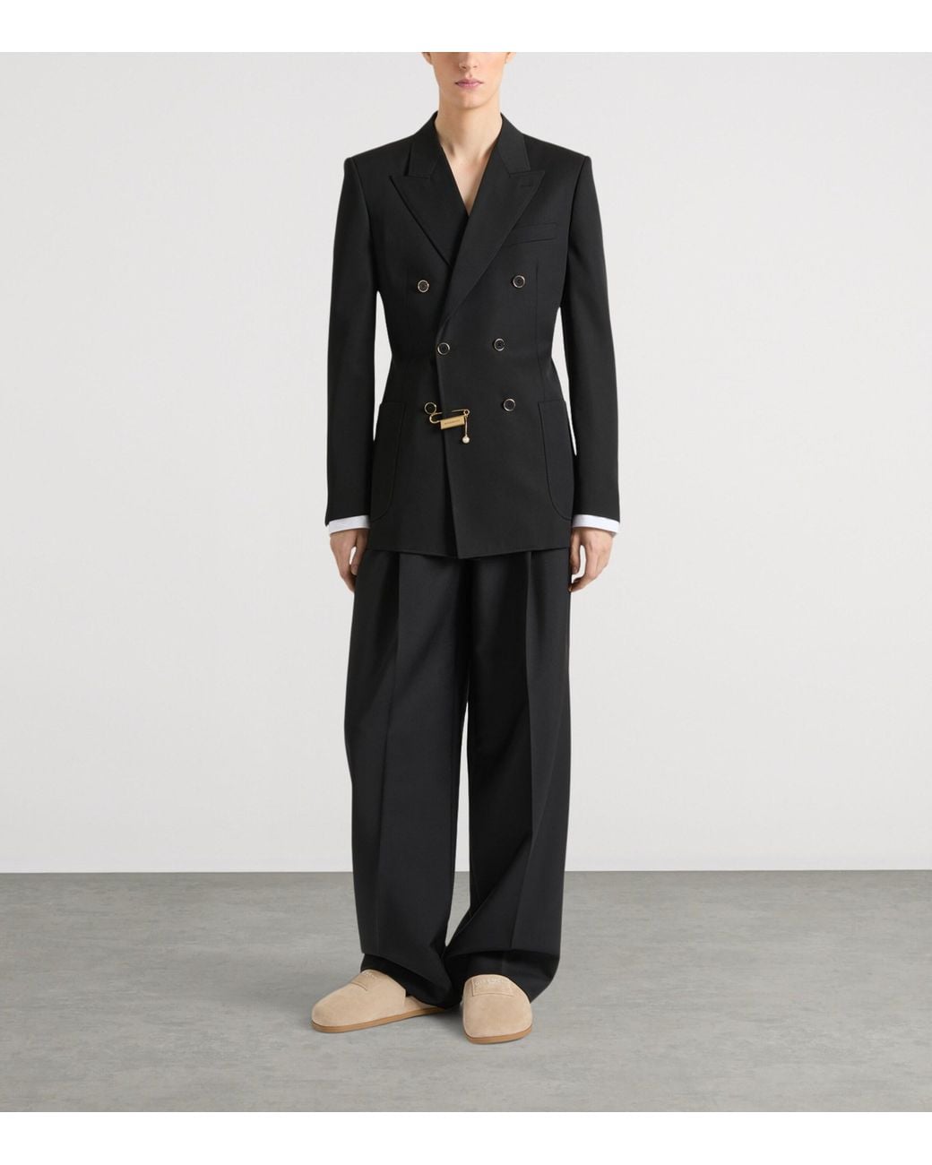 Givenchy Black Wool Double-Breasted Blazer