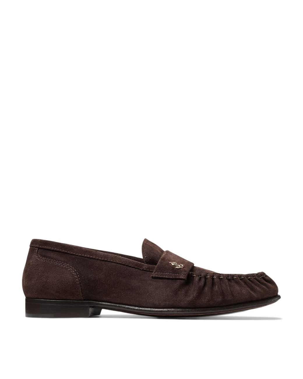Jimmy Choo Brown Ellis Suede Loafers