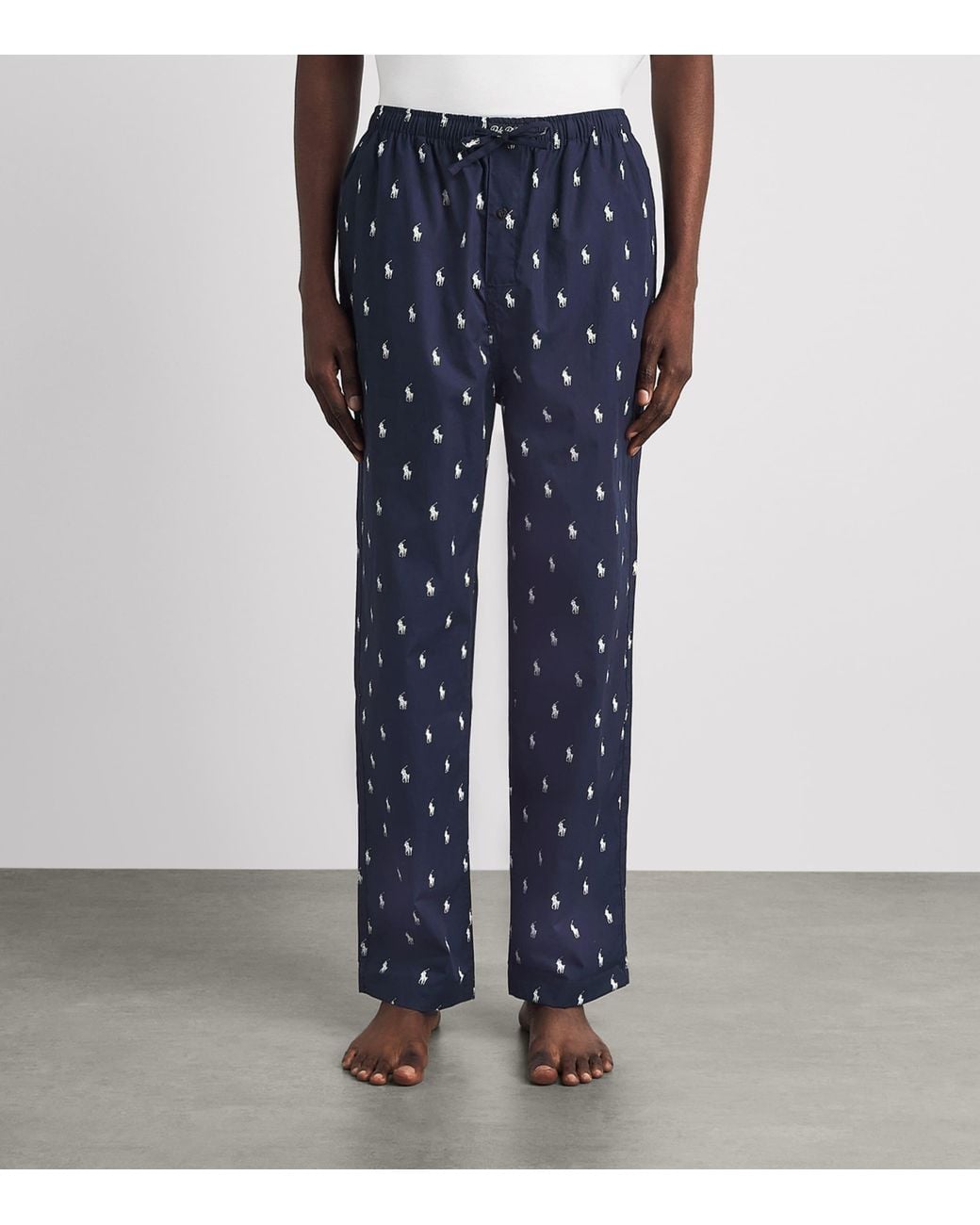 Polo Ralph Lauren Blue Cotton Polo Pony Pyjama Bottoms for men