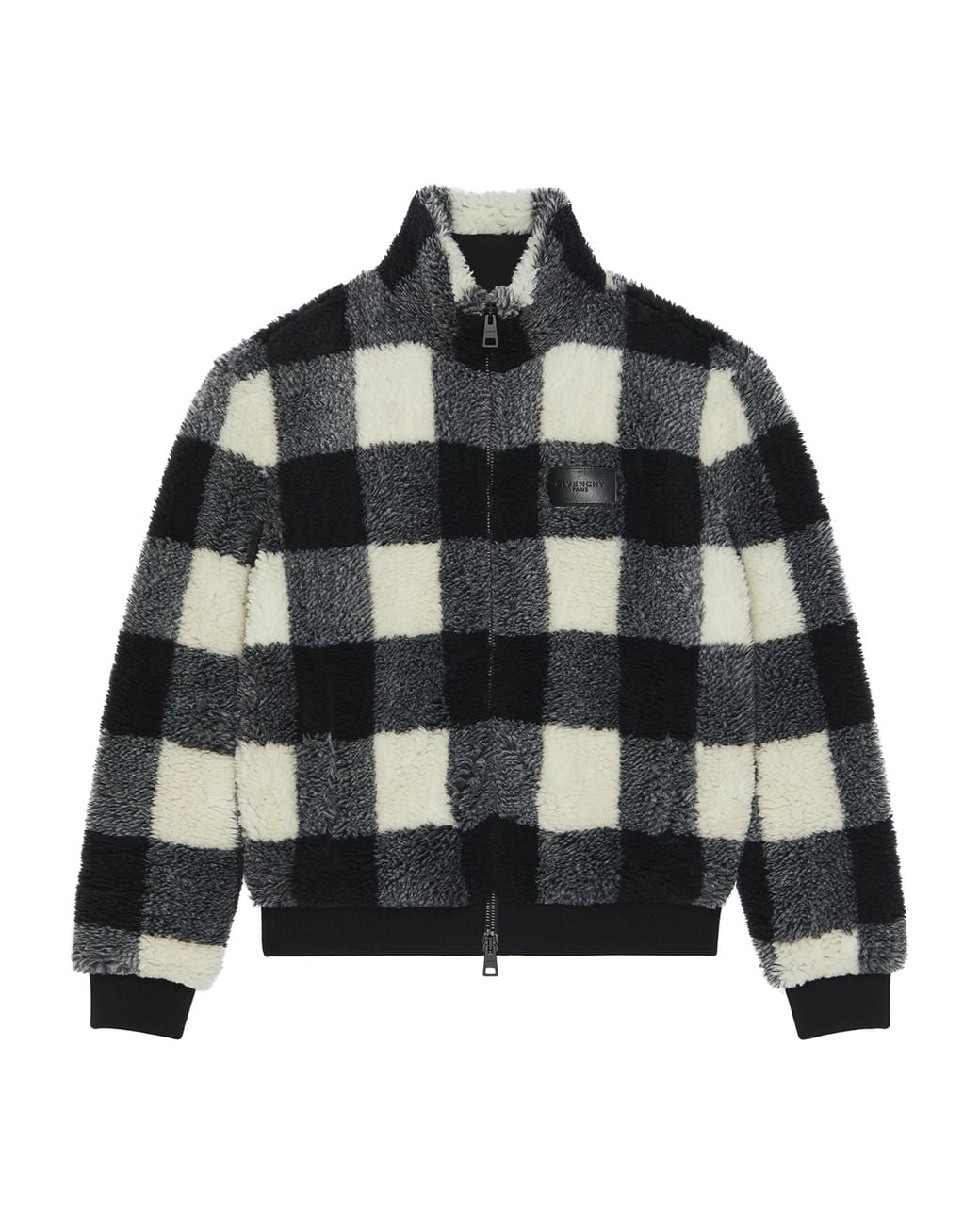 Givenchy Black Fleece Check Bomber Jacket for men