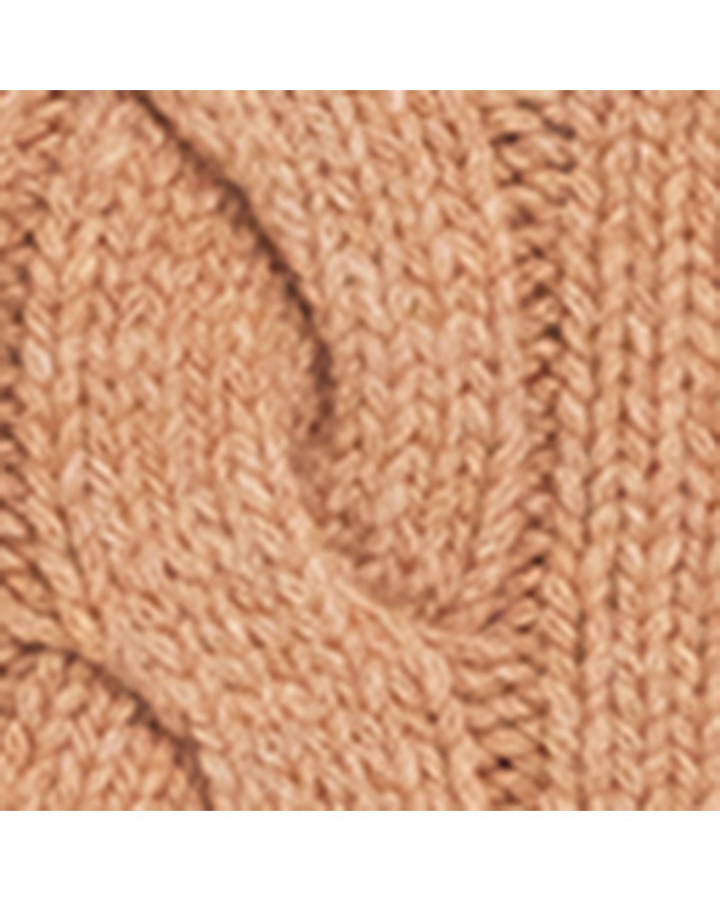 Polo Ralph Lauren Natural Wool-Blend Cable-Knit Bear Scarf