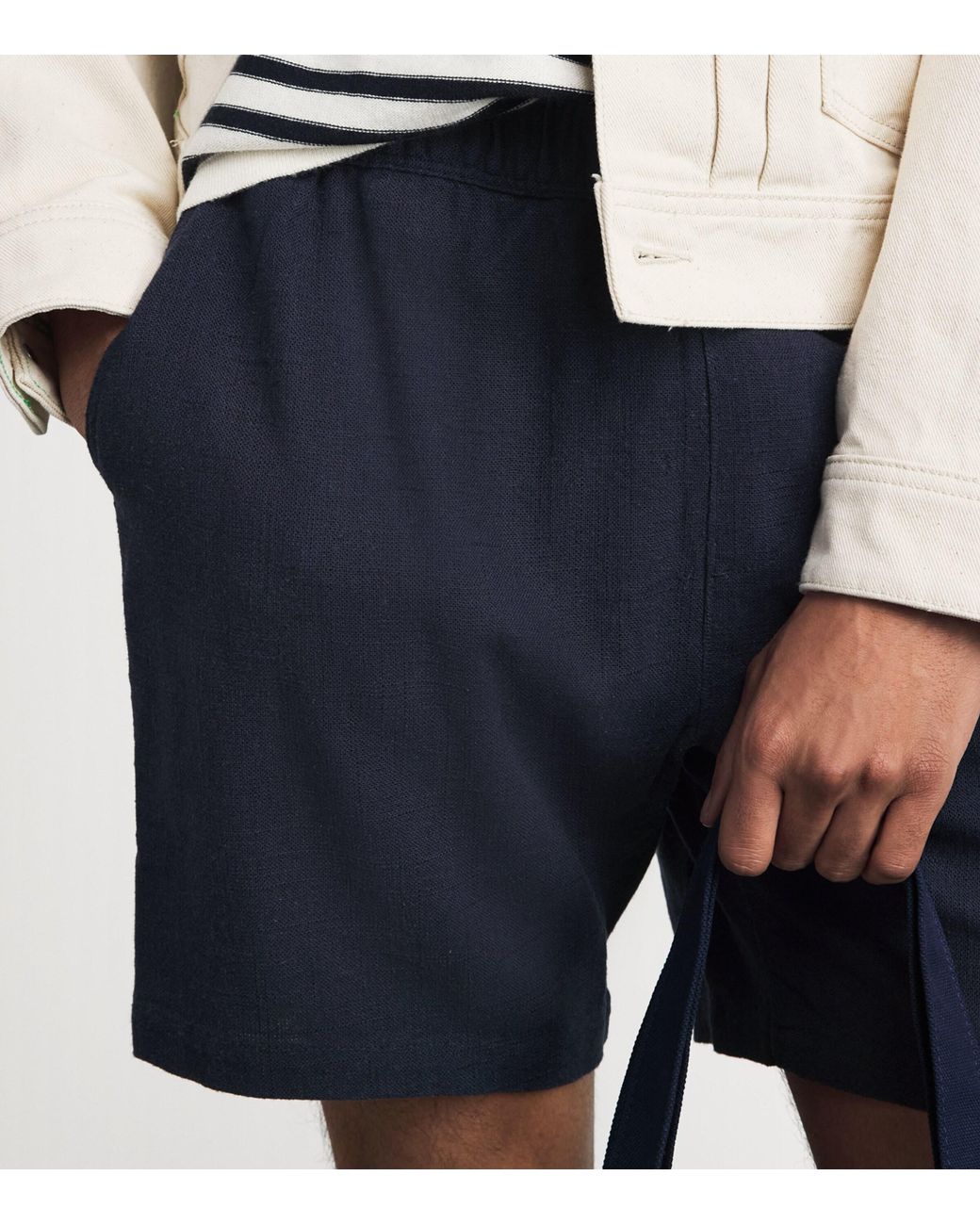PAIGE Blue Elijah Shorts for men