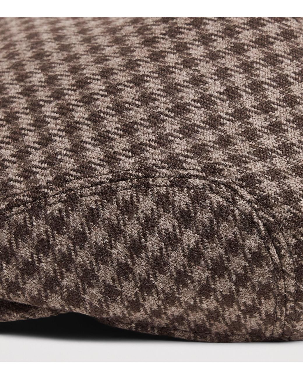 James Purdey & Sons Brown Wool-Cashmere Tweed Houndstooth Litton Cap for men