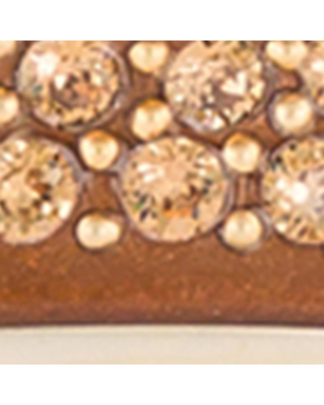 Alexandre De Paris Brown Plated Crystal-Embellished Claw Hair Clip