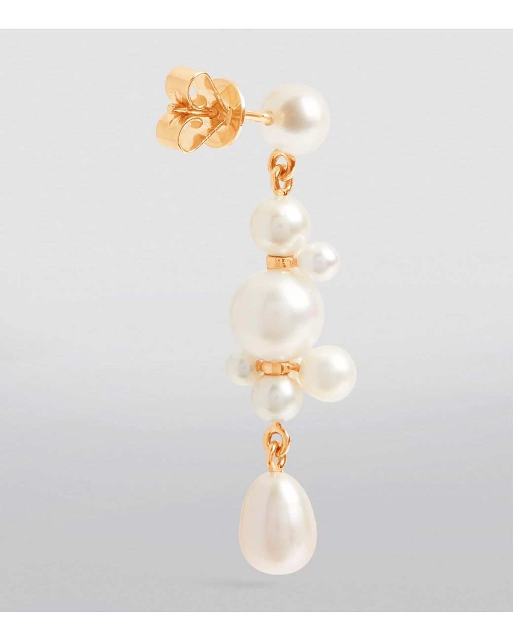 Sophie Bille Brahe Metallic And Pearl Petite Splash Earrings