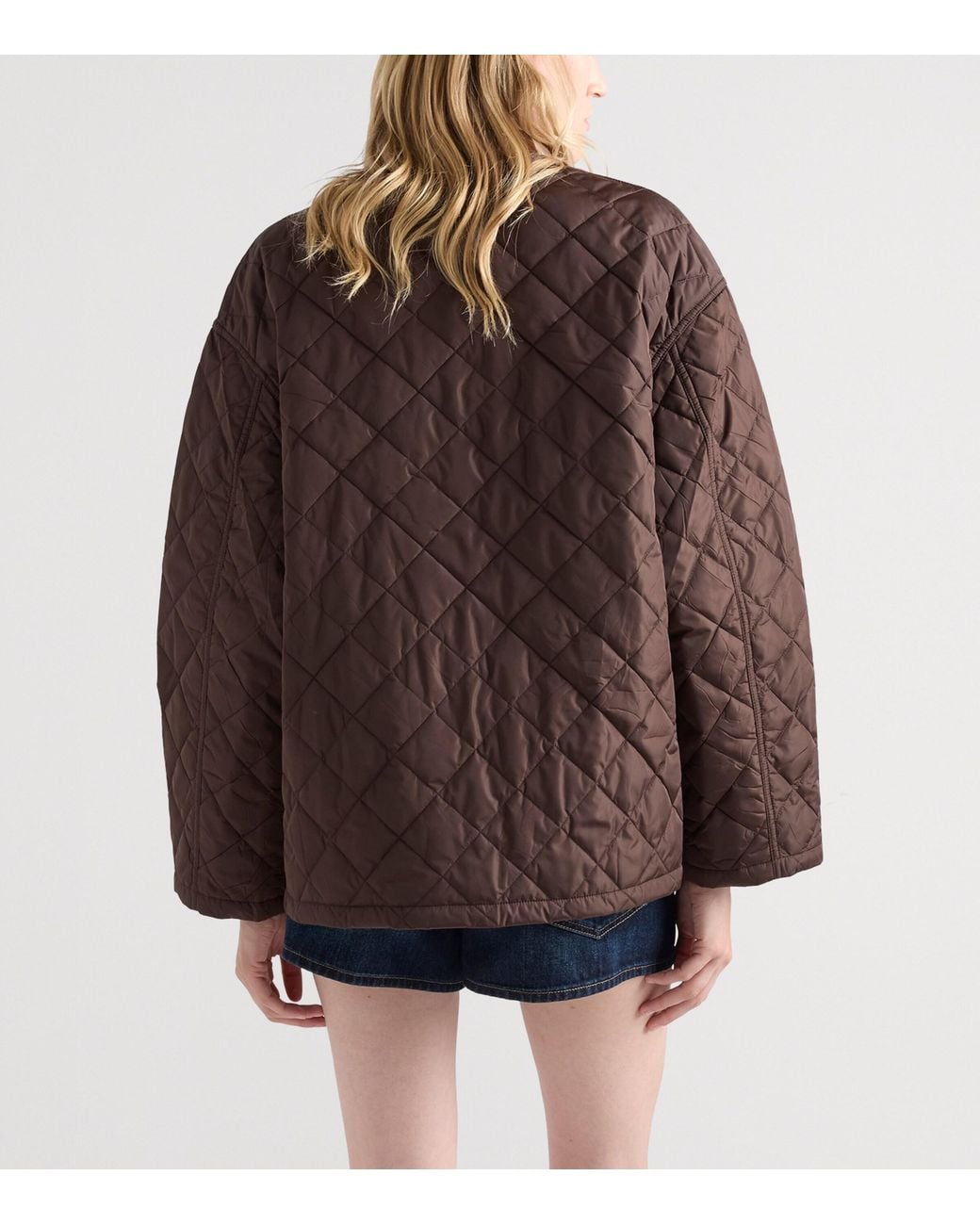 Prada Brown Re-Nylon Quilted Jacket