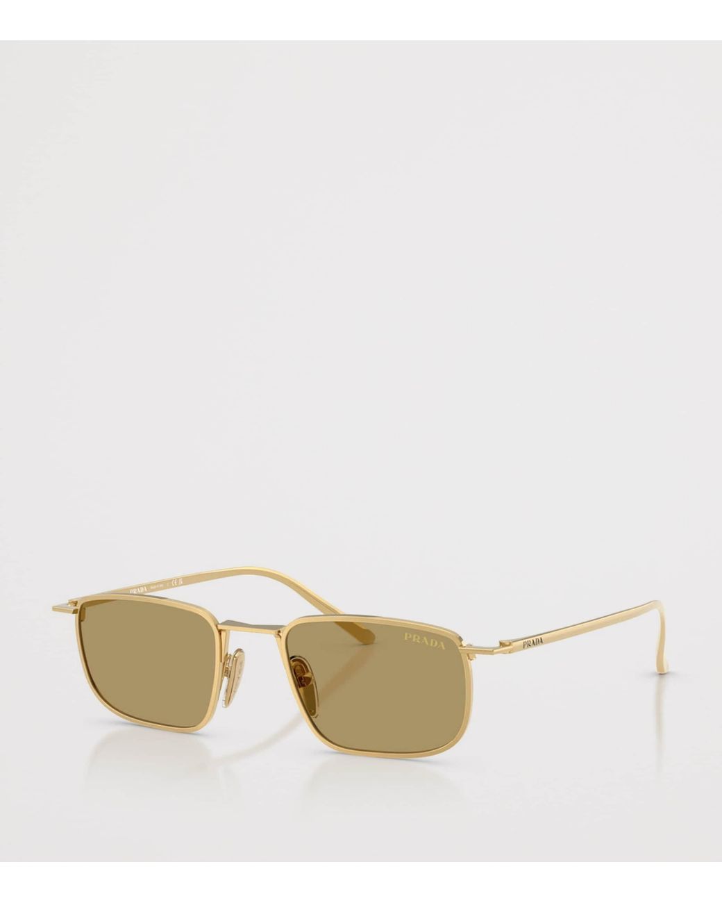Prada Metallic Metal Pillow Sunglasses for men