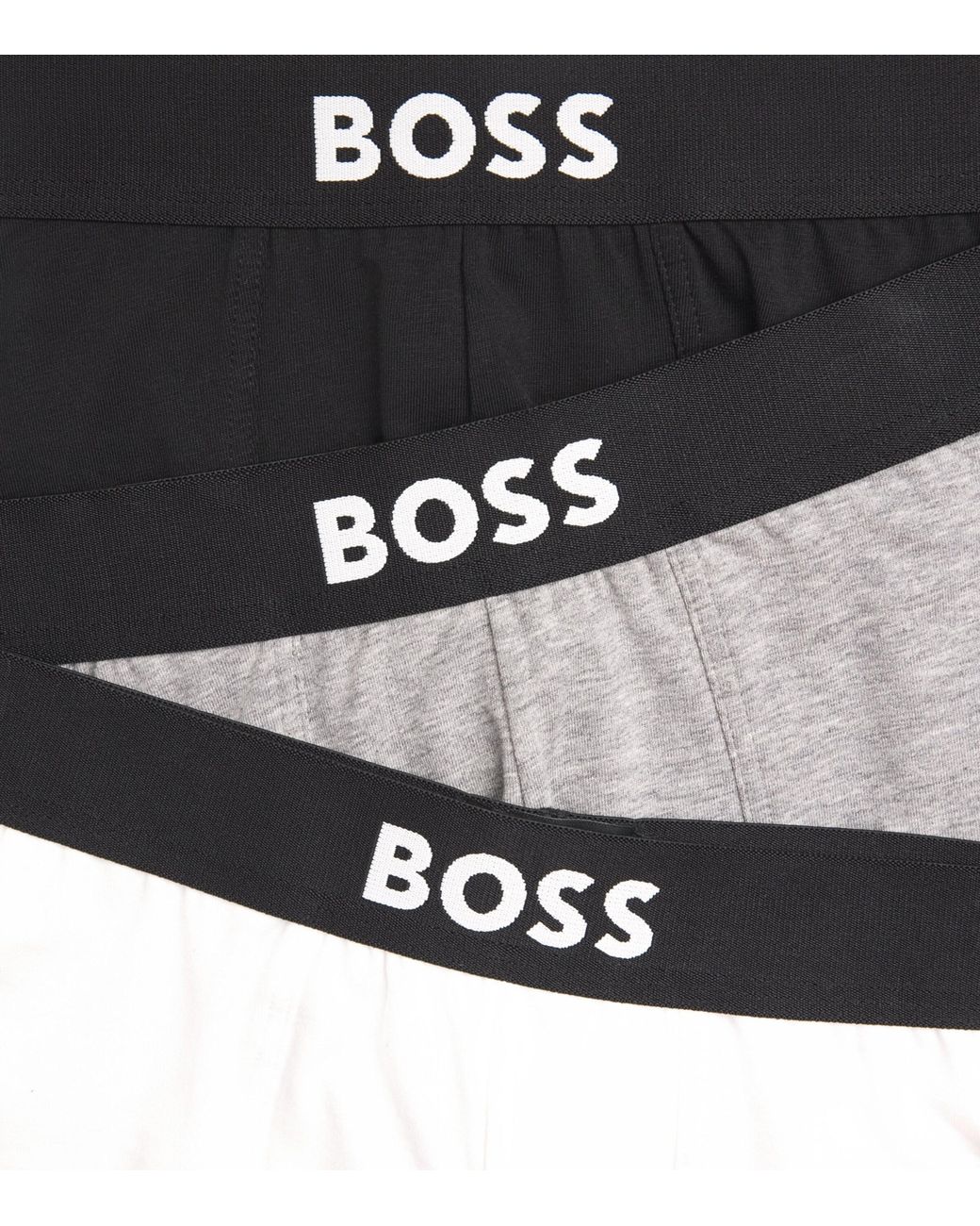 Boss Black Stretch-Organic Cotton Boxer Briefs for men