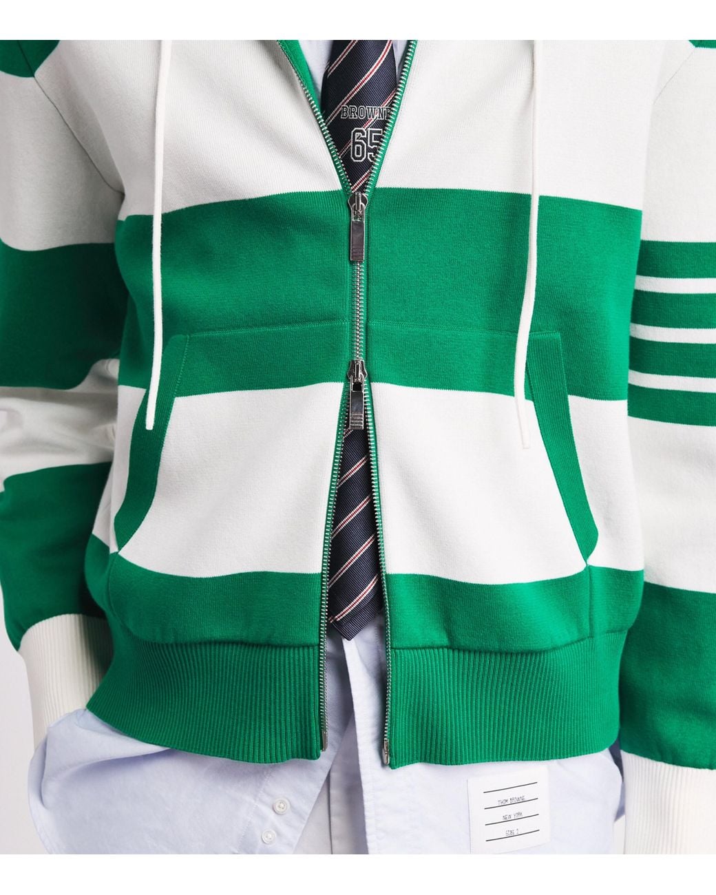 Thom Browne Blue Silk Browne 65 Tie for men