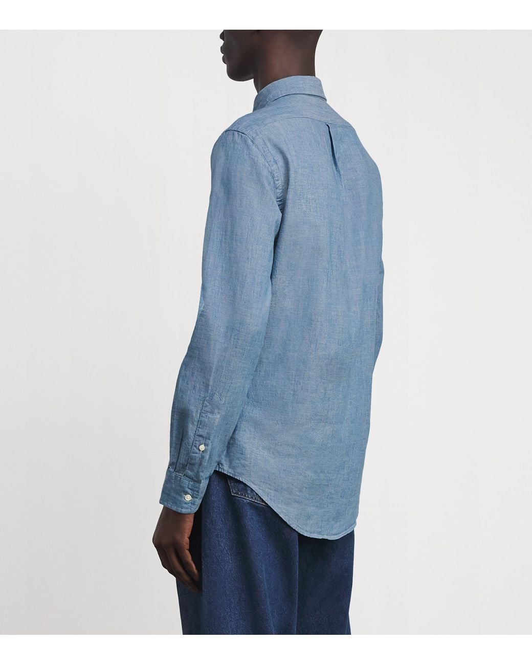 Polo Ralph Lauren Blue Denim Shirt for men