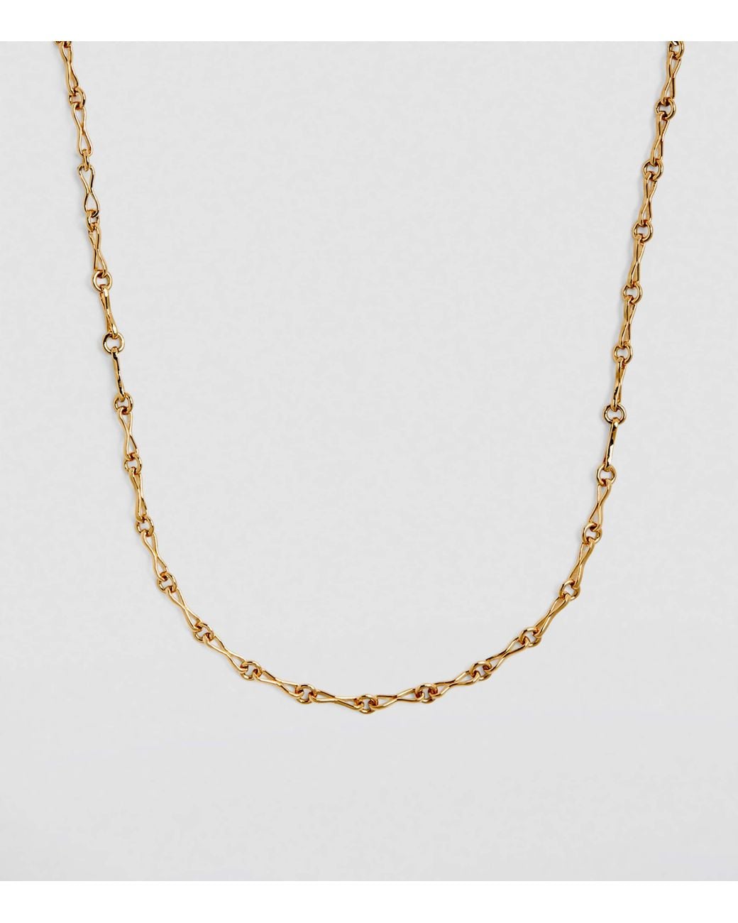 Azlee Metallic Small Circle Link Chain Necklace