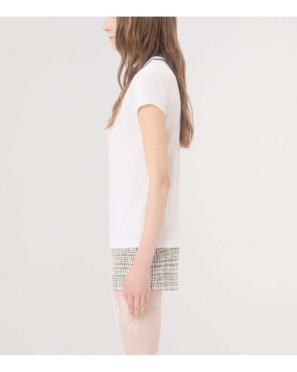 Valentino White Cotton Vlogo T-Shirt