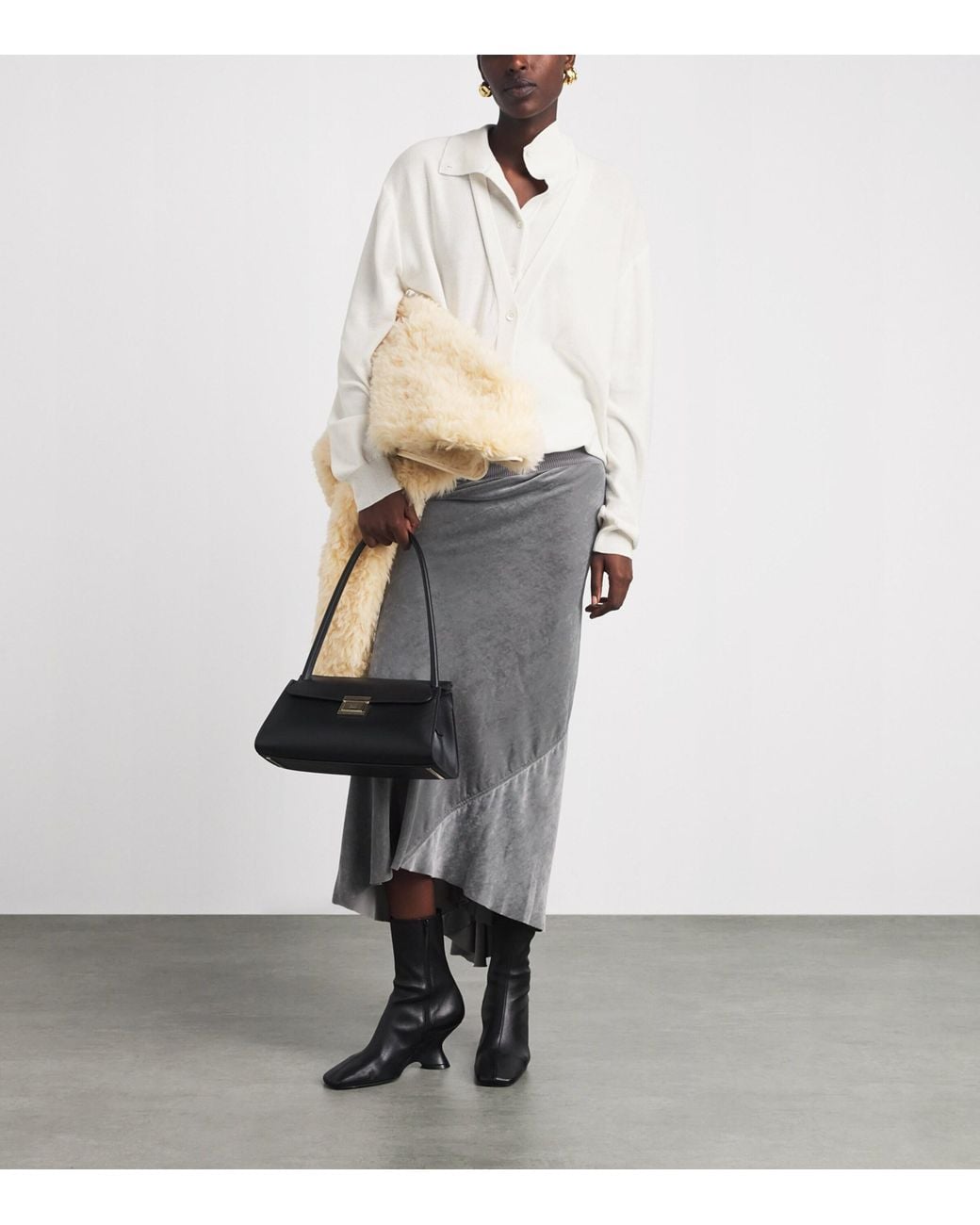 Source Unknown White Layered Fabbie Cardigan