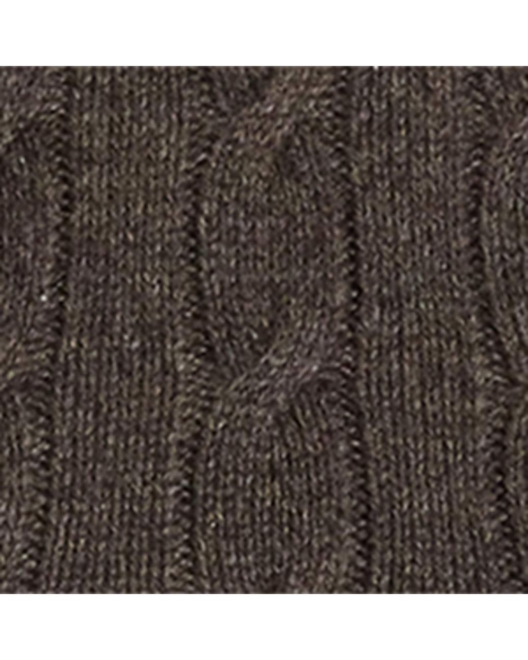 Ralph Lauren Brown Cashmere Cable-Knit Sweater Vest