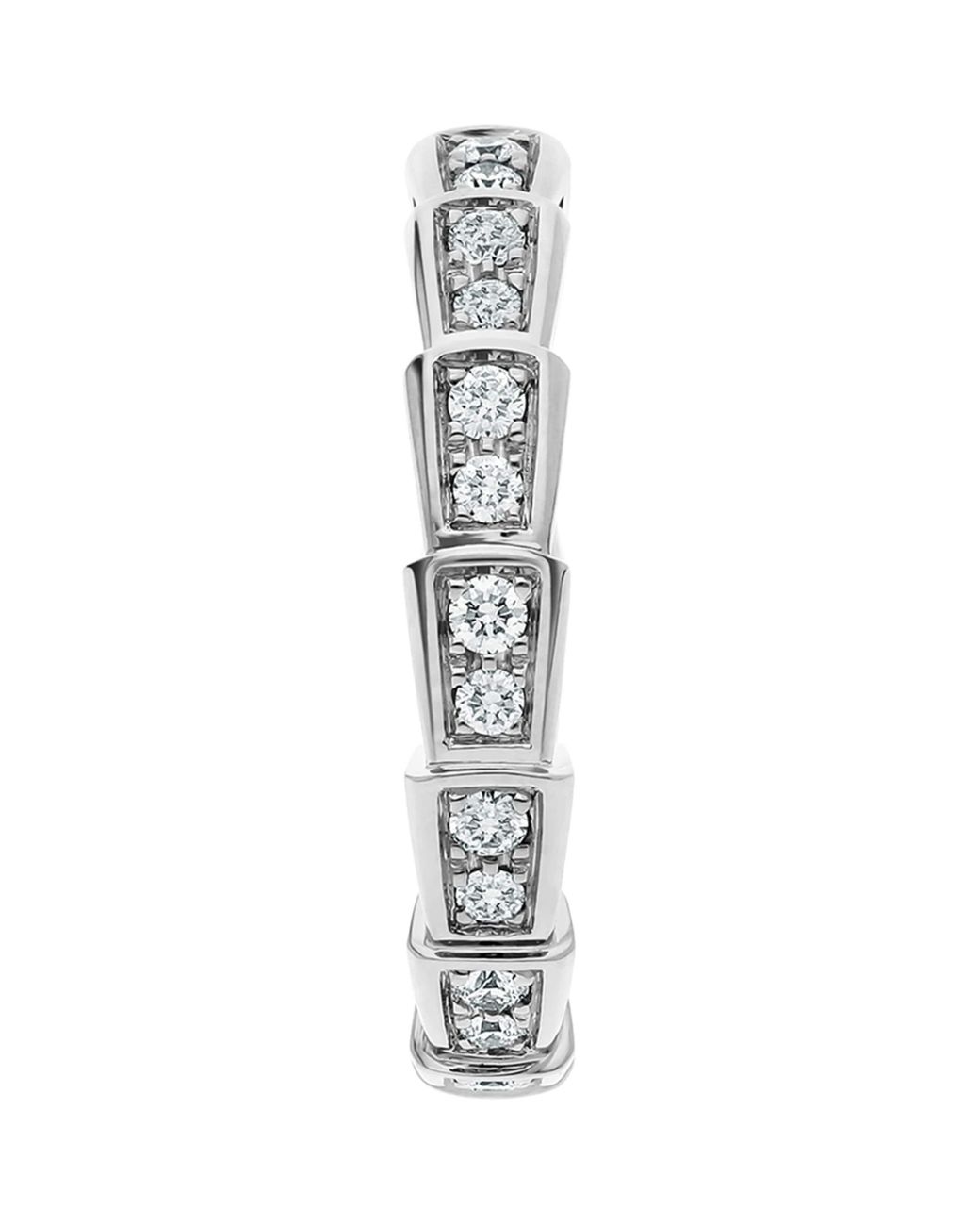 BVLGARI Metallic And Diamond Serpenti Viper Ring