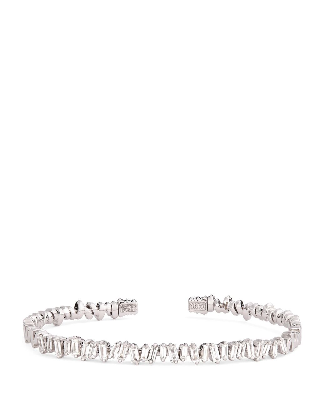 Suzanne Kalan White And Diamond Classic Bangle