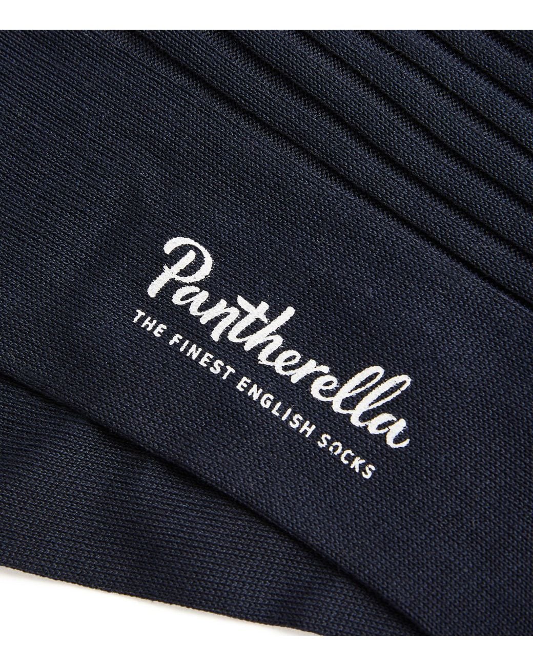 Pantherella Blue Ribbed Danvers Socks for men