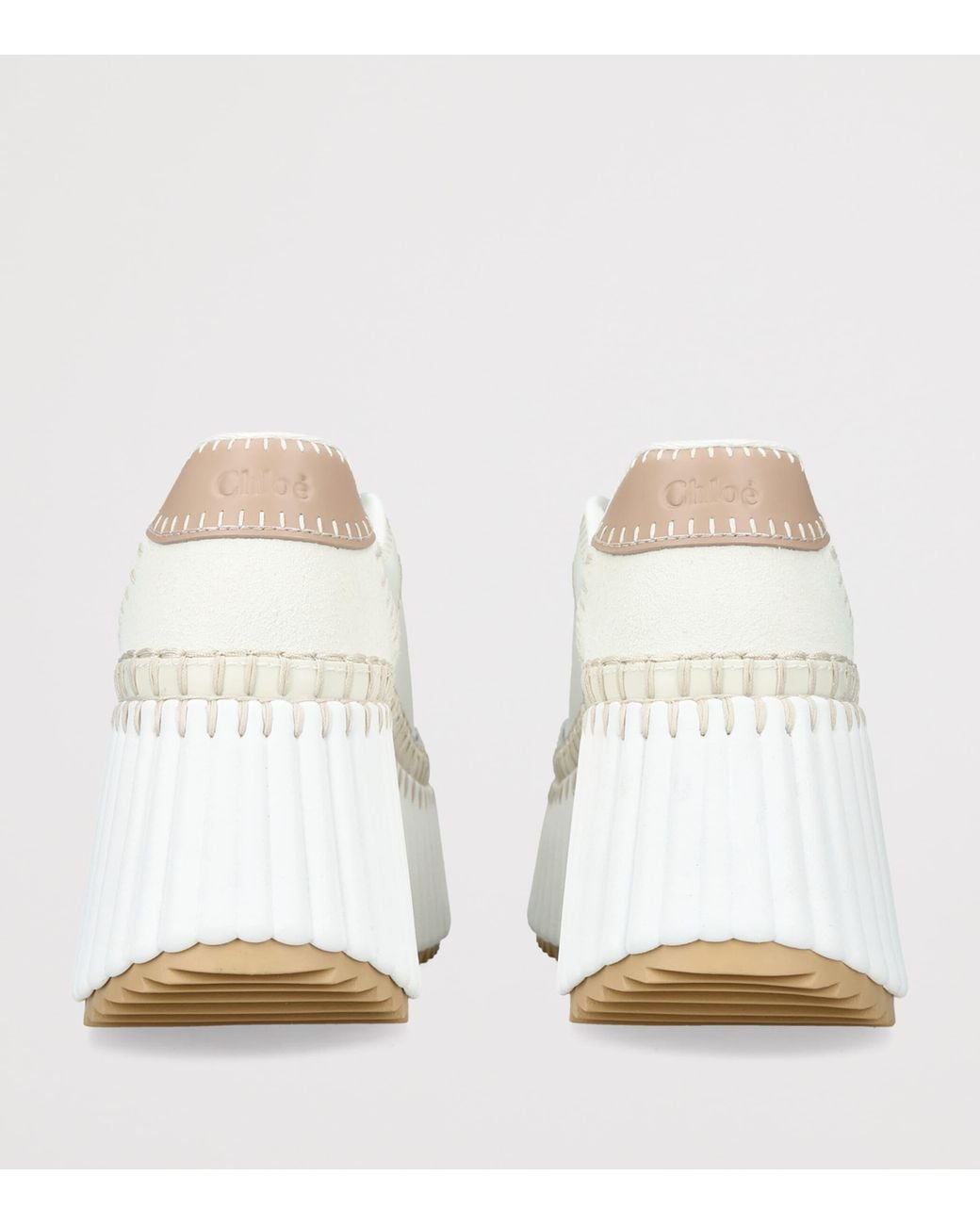 Chloé White Charm Nama Runner Sneakers