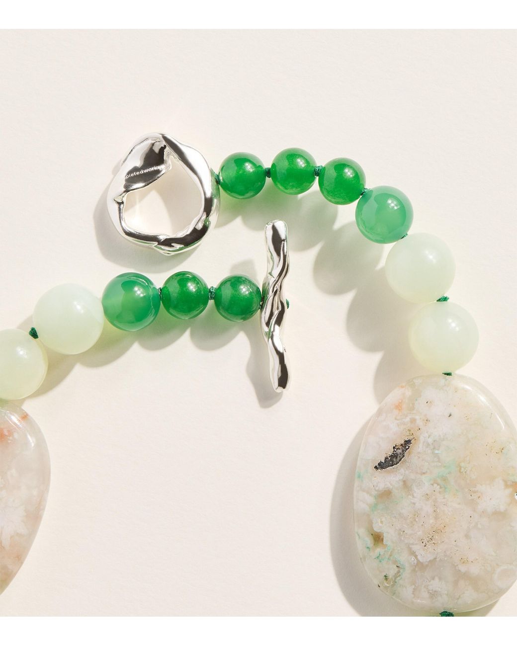 COMPLETEDWORKS Green Plated Mixed Bead Necklace