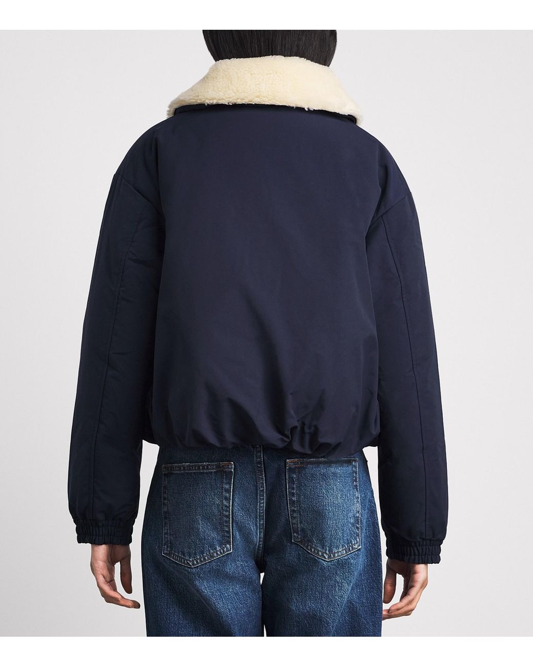 Polo Ralph Lauren Blue High-Pile Collar Down Puffer Jacket