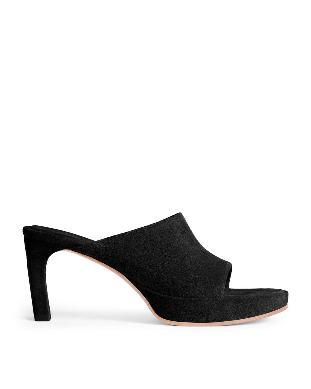 Balenciaga Black Suede Fargo Heeled Mules 80