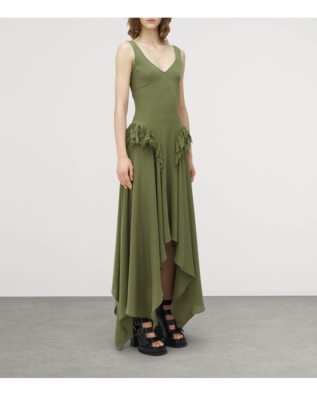 white linen dresses for women dress Evelyn M / vintage. A true wrap silhouette Color:CREAM See Lady Gaga's Red
