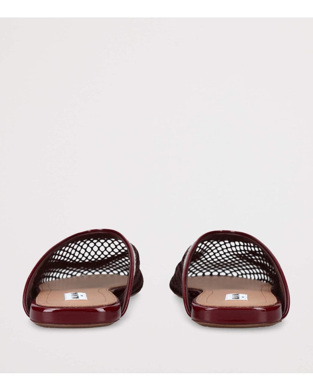 Alaïa Brown Fishnet Mules
