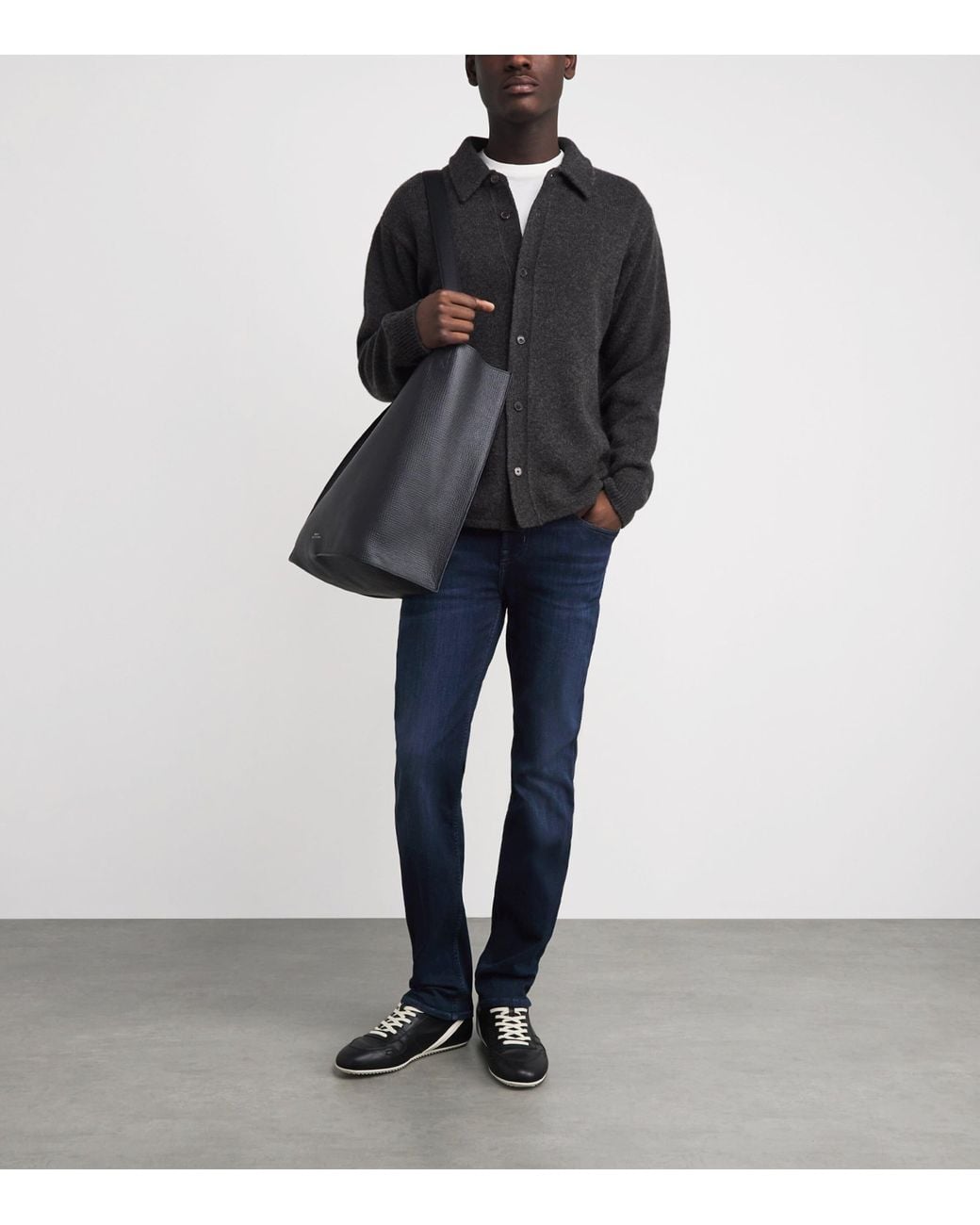 7 For All Mankind Blue Slimmy Lux Performance Plus Jeans for men