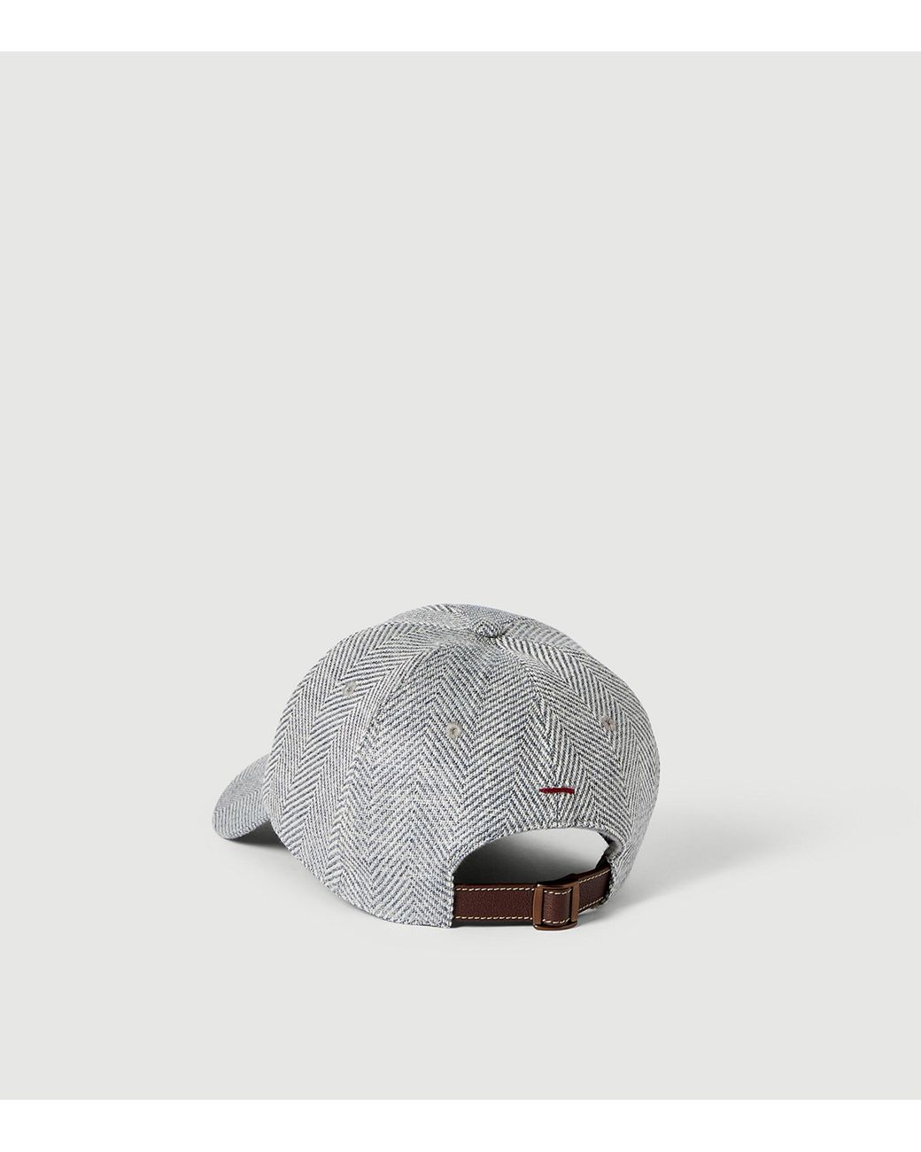 Brunello Cucinelli Gray Wool-Alpaca Baseball Cap for men