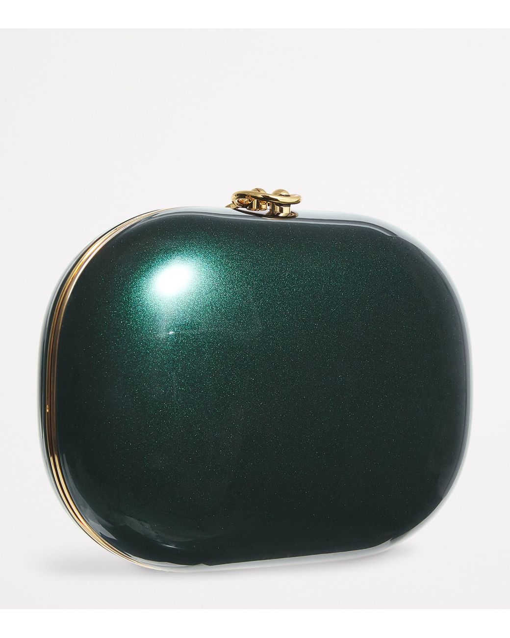 Jeffrey Levinson Green Oval Elina Clutch Bag