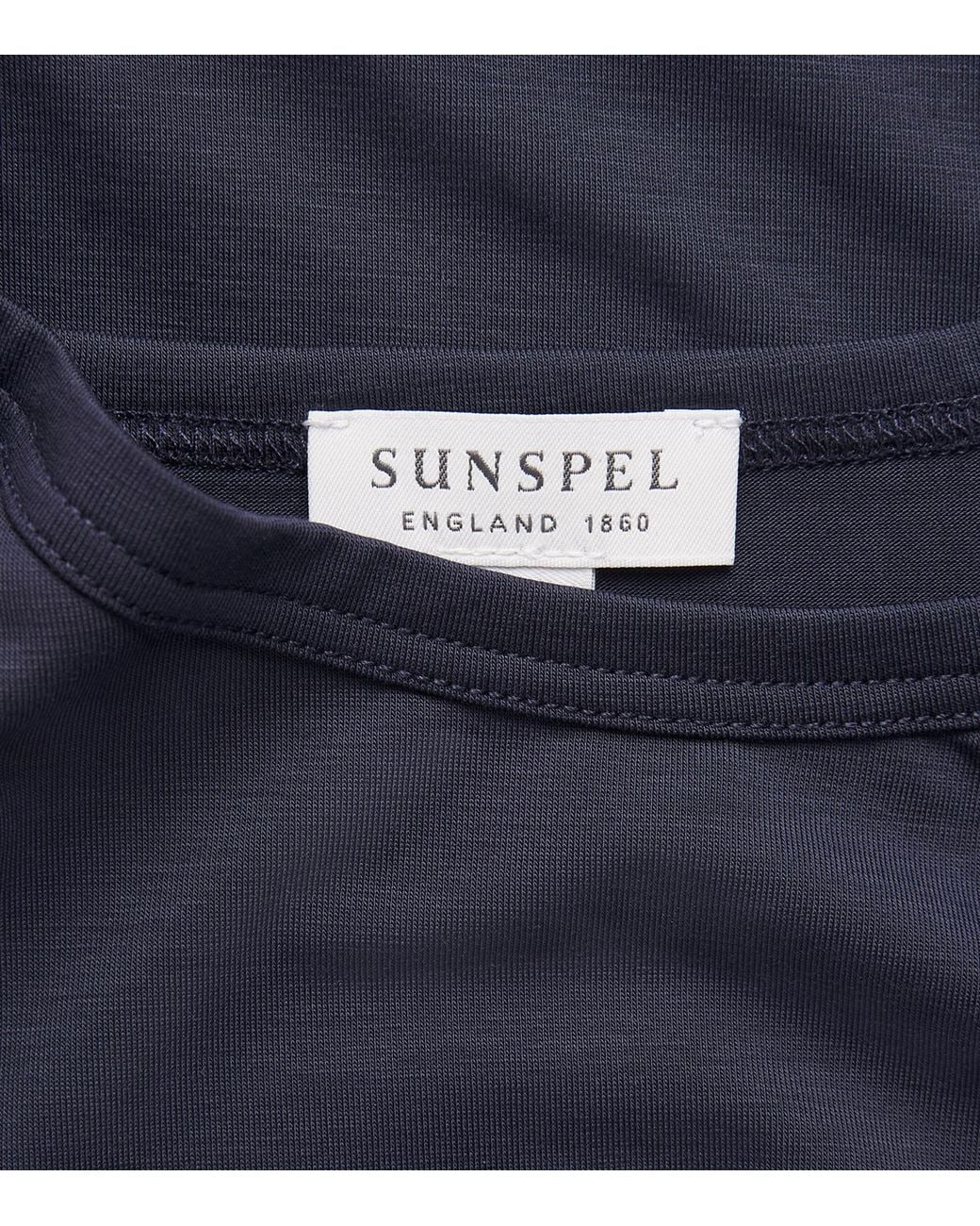 Sunspel Blue Tencel Stretch T-Shirt for men