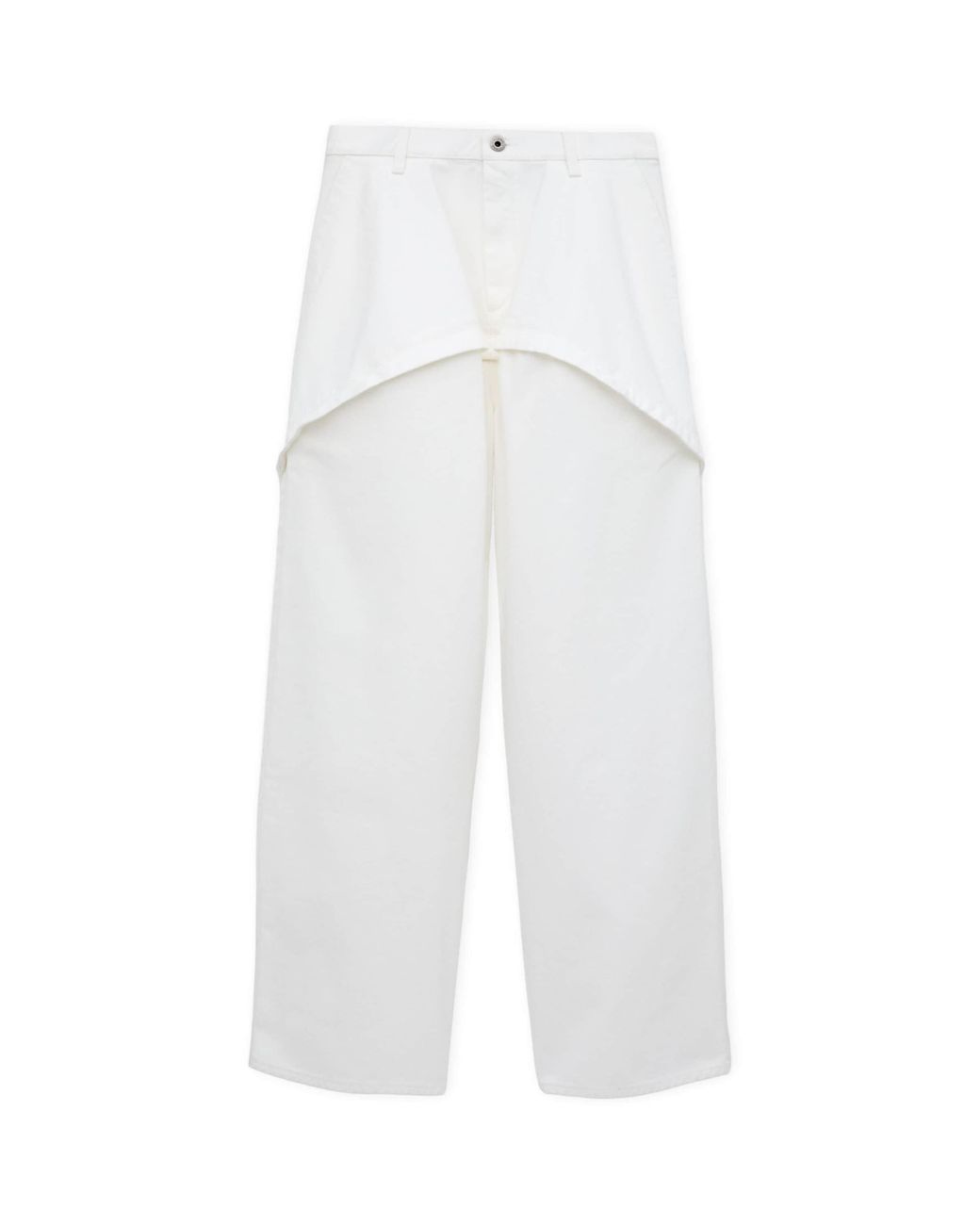 Loewe White X Paula's Ibiza Cotton Panelled Trousers