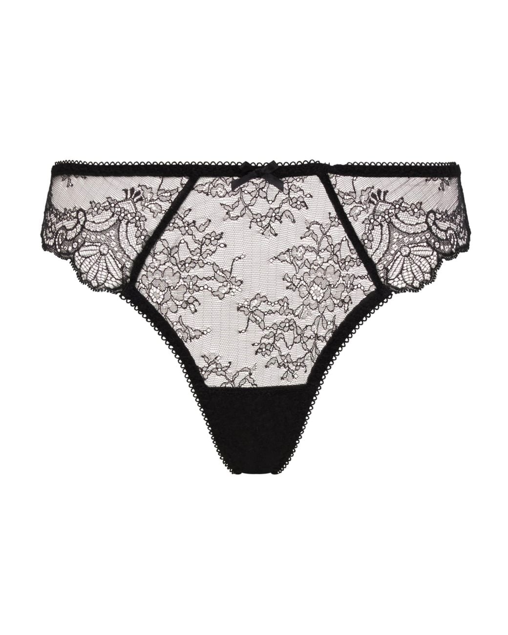 Aubade Gray Lace Tanga