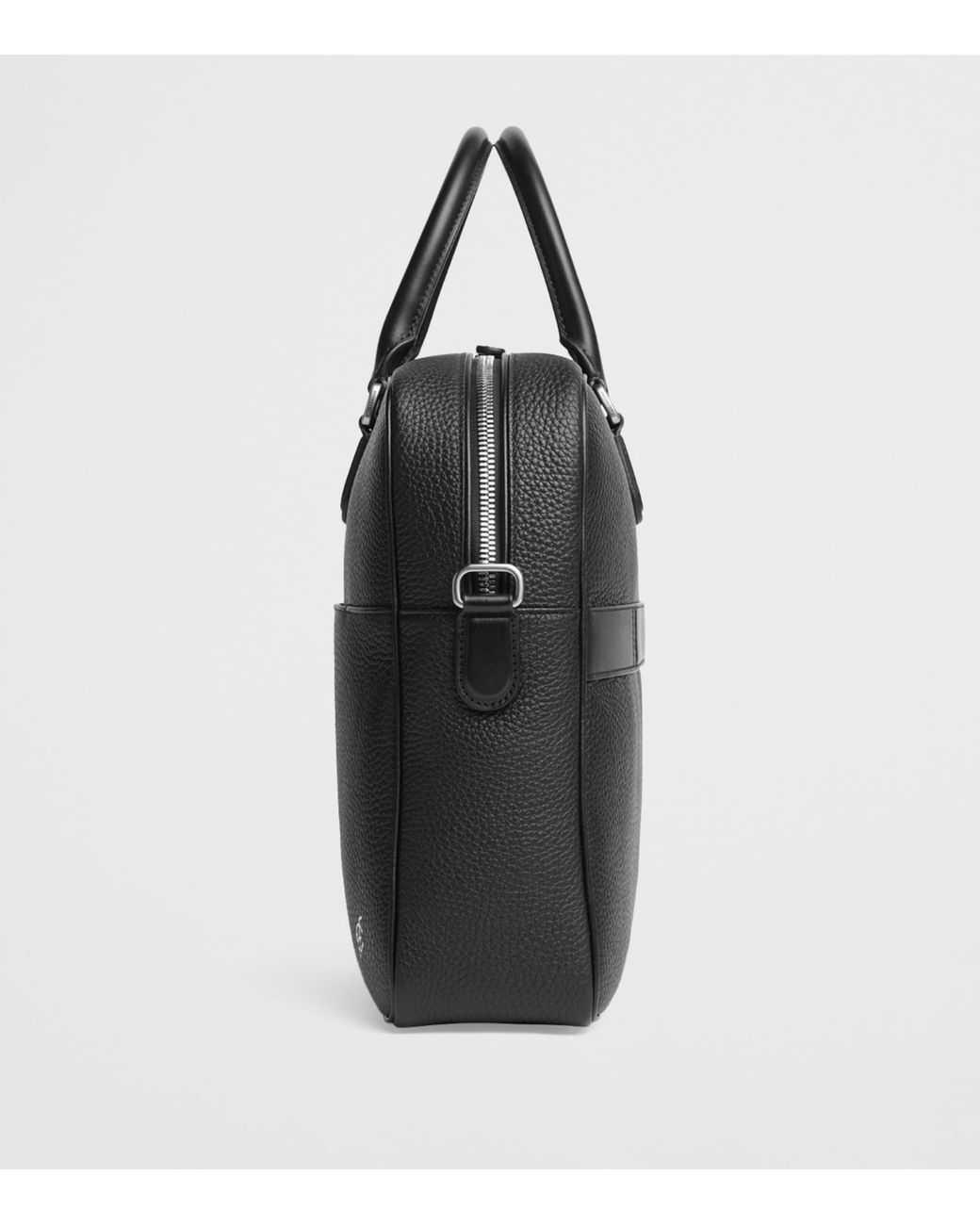 Carl Friedrik Black Leather Dunloe Briefcase for men