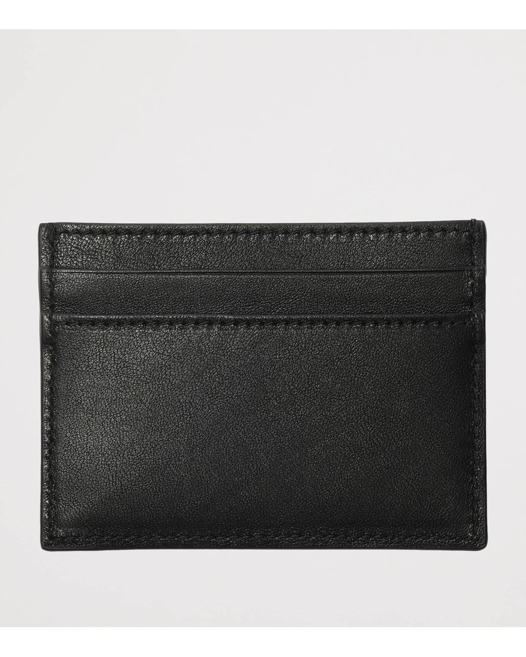 Burberry Black Leather Rider Card Holder