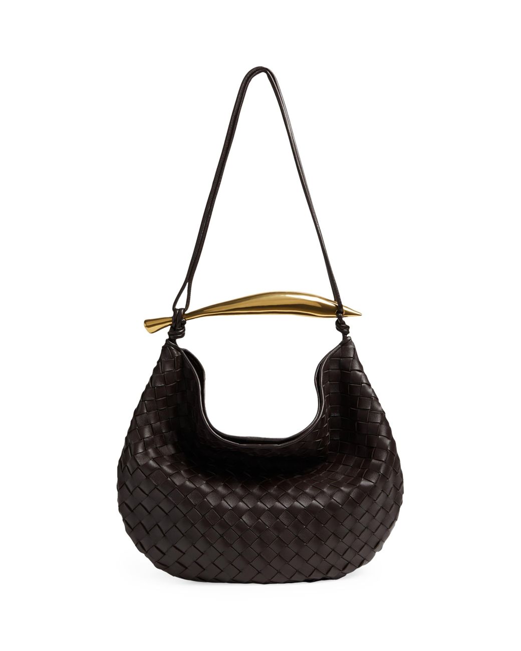 Bottega Veneta Black Medium Leather Sardine Shoulder Bag