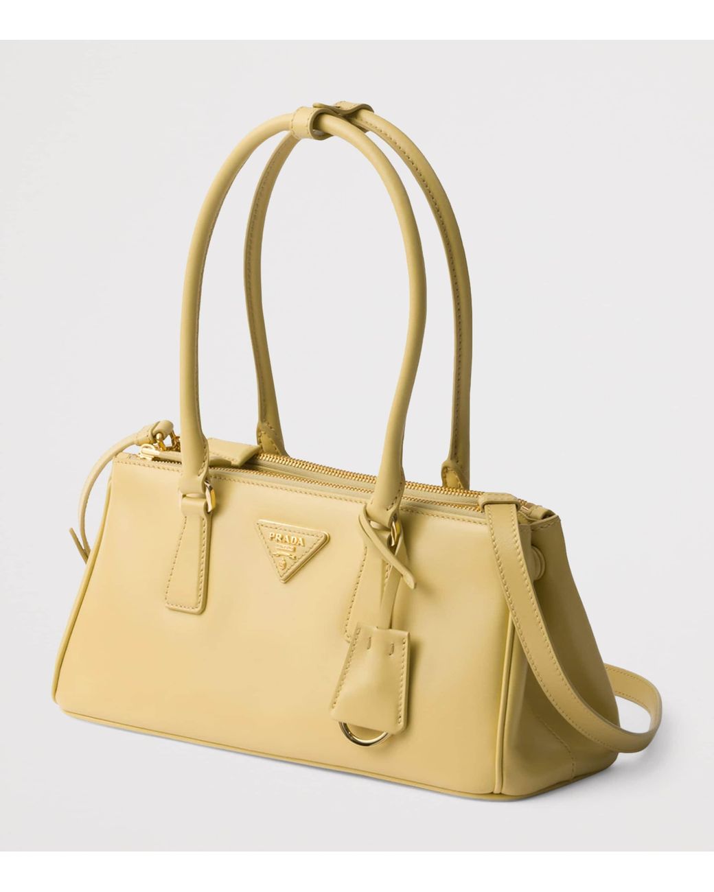 Prada Metallic Medium Leather Galleria Top-Handle Bag