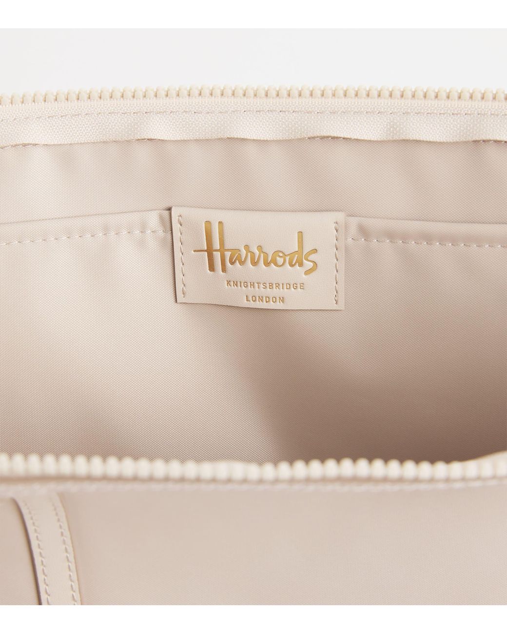 Harrods Natural Nylon Jetsetter Tote Bag