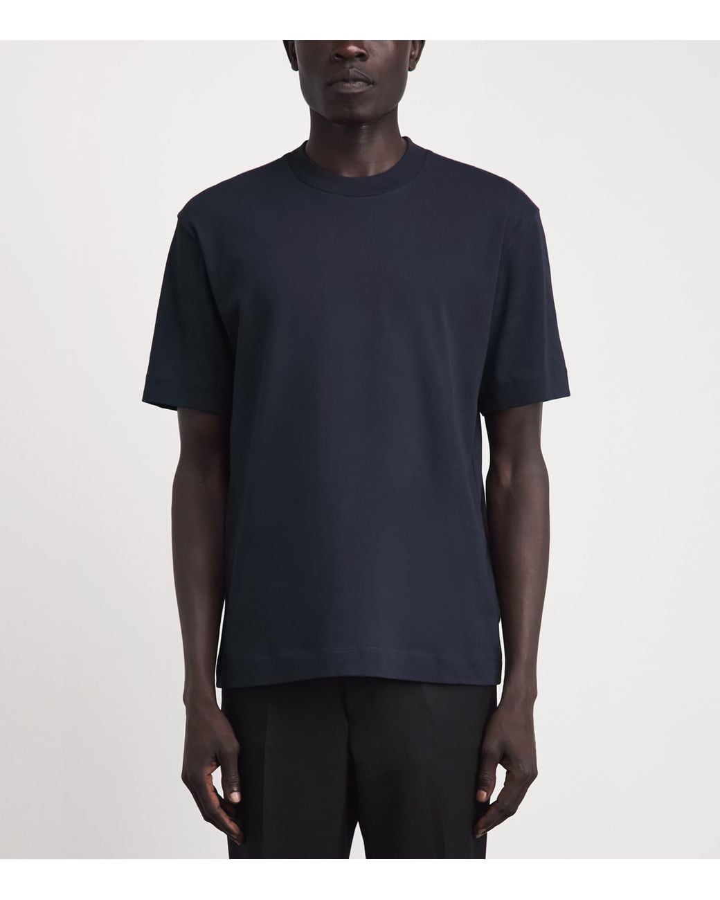 Sunspel Blue Supima Cotton Heavyweight T-Shirt