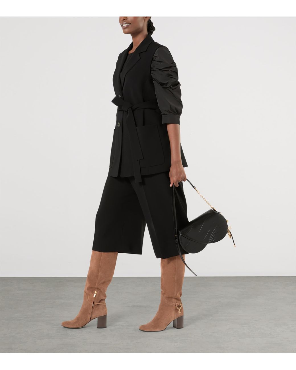 Marina Rinaldi Black Tailored Bermuda Shorts