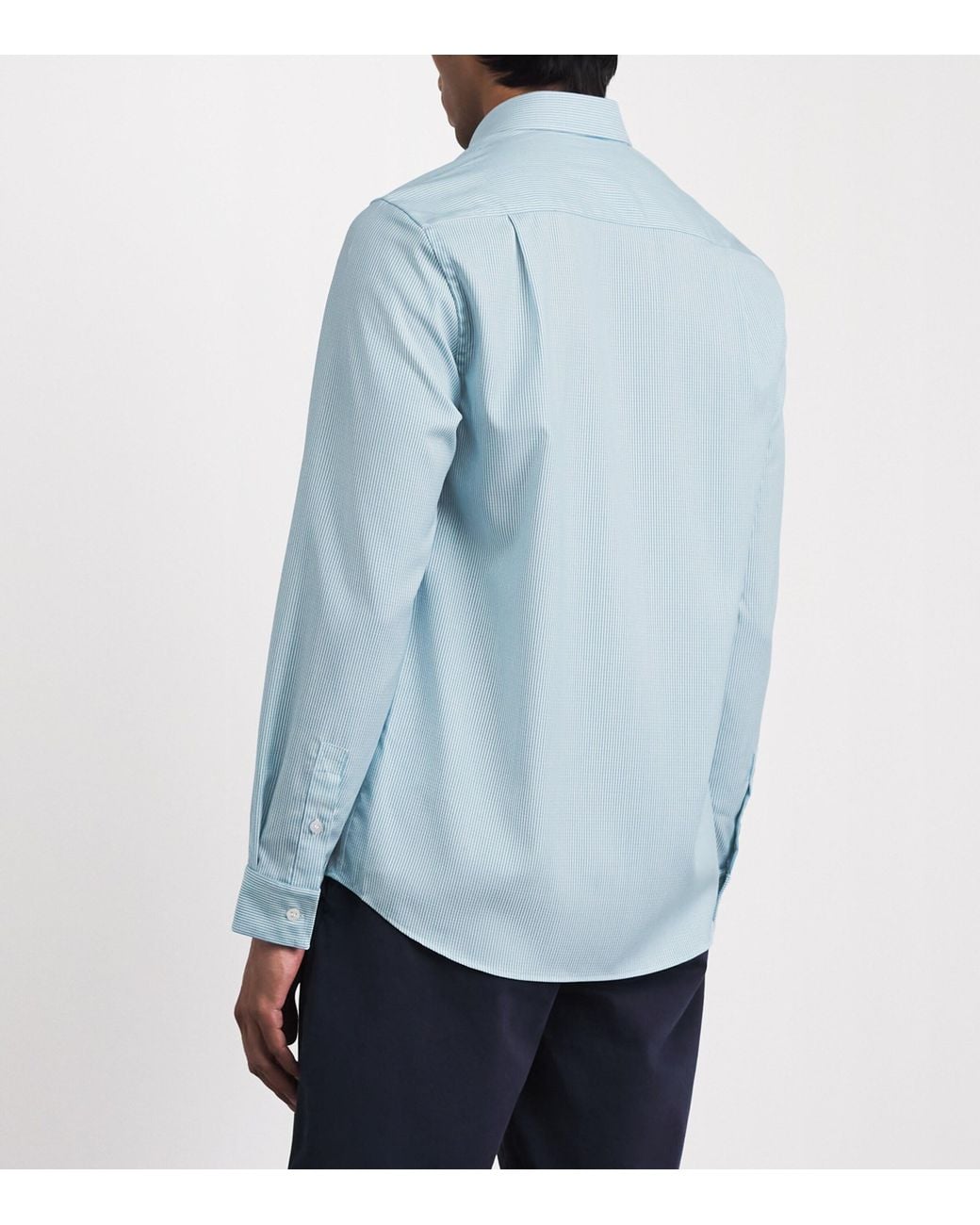 Vilebrequin Blue Wool-Blend Rayures Shirt for men