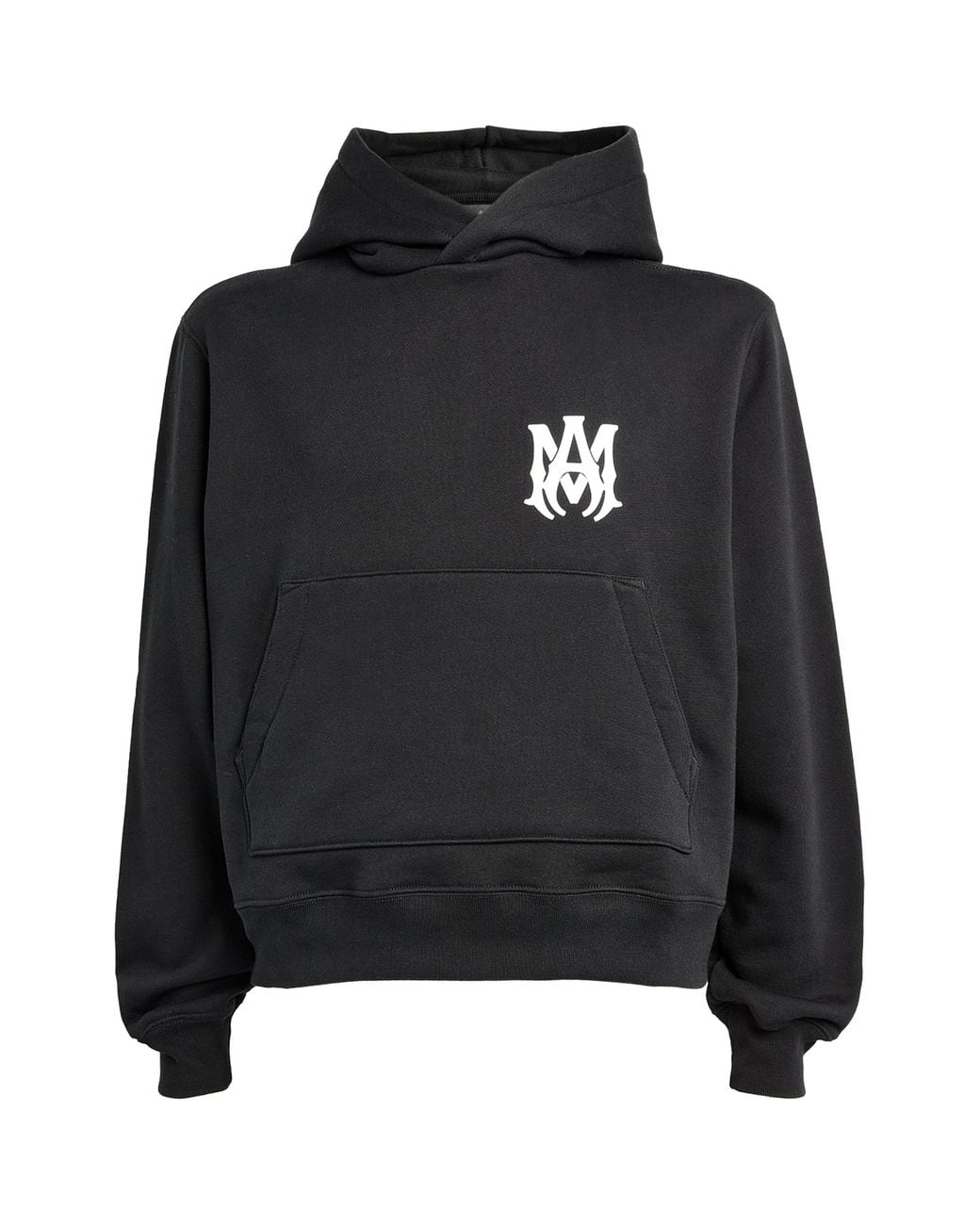 Amiri Black Cotton Core Logo Hoodie for men